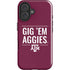 Texas A&M University Gig Em Aggies iPhone 16 Plus Impact Case